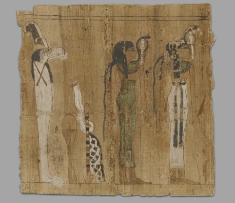 Fragment of an illustrated papyrus | Echoes of Egypt | Yale Peabody Museum